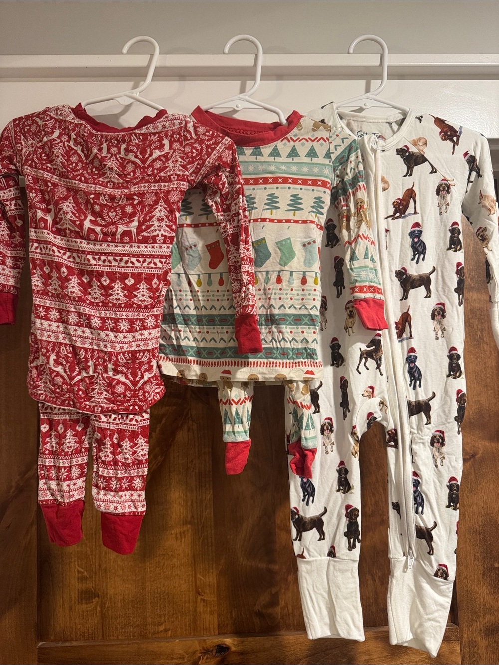 Set of 3  Holiday Jammie’s - Little Sleepies and Saltwater Swaddles